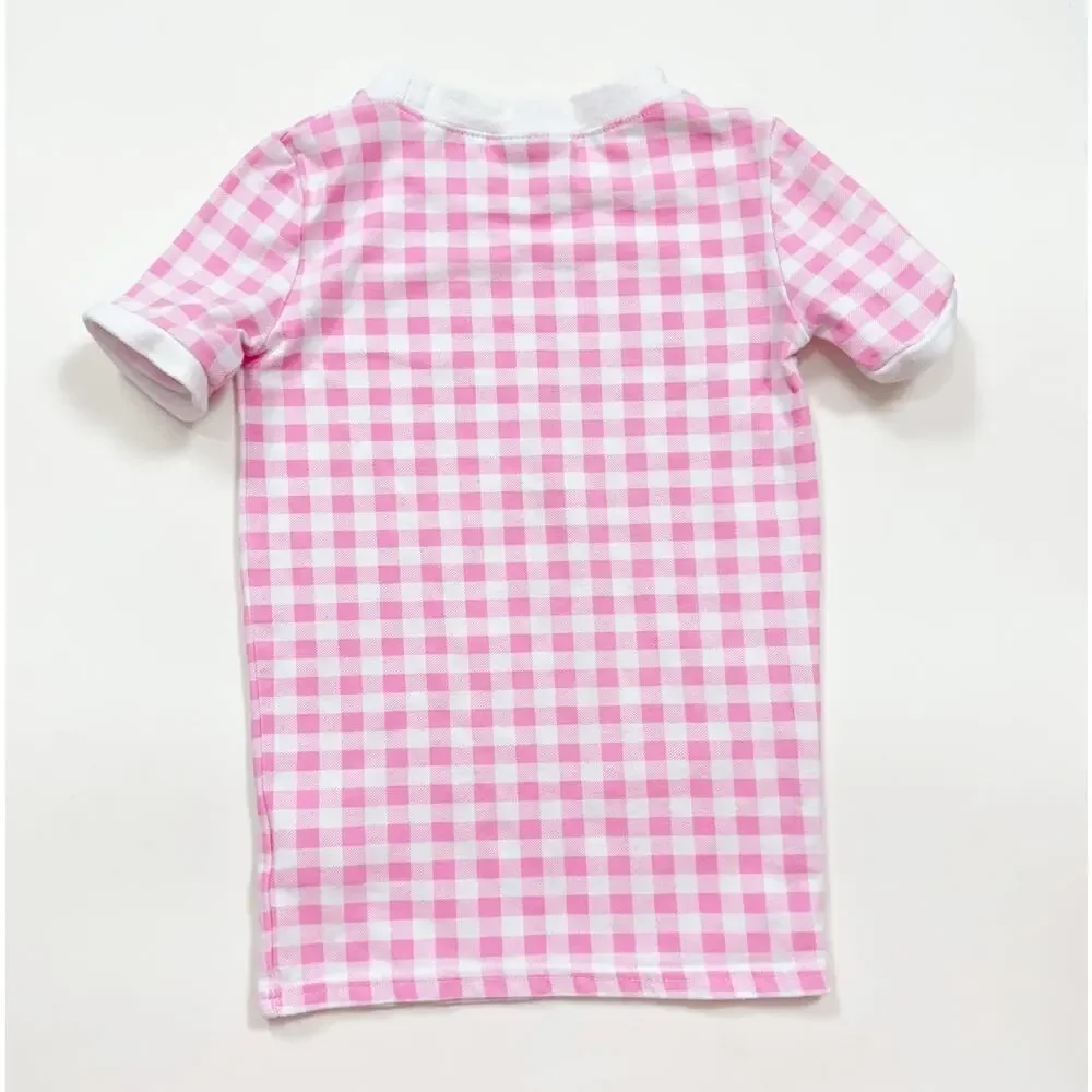 Classic Whimsy Gingham Pajama Top